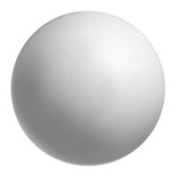 Smooth, pristine white sphere floating against a pure white backdrop, embodying minimalism, perfection, and limitless potential for global and abstract concepts vector