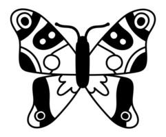 Butterfly with big wings and decorative patterns, perfect for children's illustrations, logo design, or any project that needs a touch of nature vector