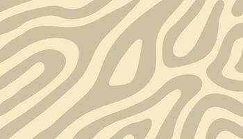 Brown Hand Drawn Wave Texture Background Design. vector