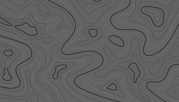 Grey stylized height of the topographic in lines and contours background illustration vector