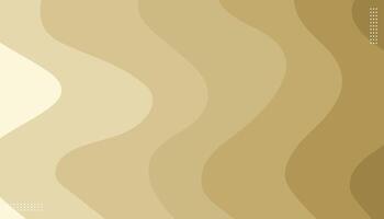 Elegant Brown Wave Background Design. Illustration. vector