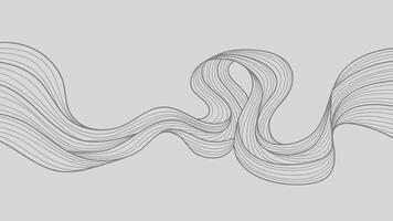 Minimalist Grey Wave Lines on Gray Background vector
