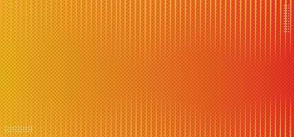 Abstract Yellow and Orange Gradient with Vertical Lines and Halftone Background vector