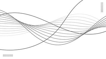 Modern Abstract Frequency Sound Wavy Lines on White Background. illustration. vector