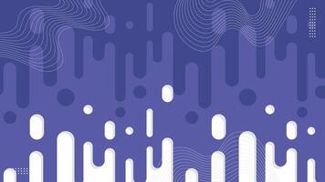 Abstract Blue Rounded Lines Background with Abstract Dashes and Dots. vector