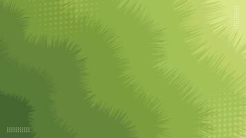 Green Grass Waves Banner Background with Halftone Dots vector