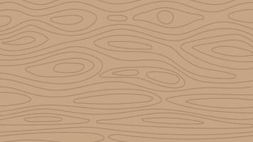 Abstract Brown Wood Texture with Curved Lines Background vector
