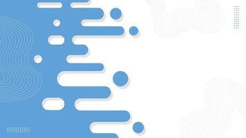 Blue rounded lines background. Abstract dashed lines and dots vector