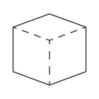 Cube Geometry Shape Element design vector