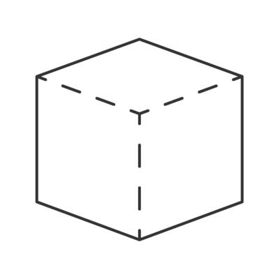 Cube Geometry Shape Element design