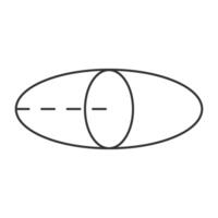 Oval Geometry Shape Element vector