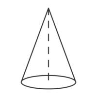 Cone Geometry Shape Element vector