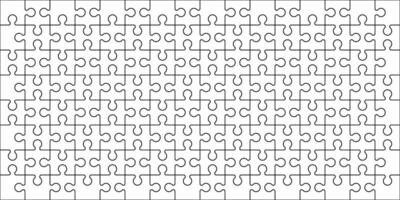 Puzzle background horizontal group of puzzle pieces vector