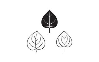 Stylized artwork showcasing three unique leaf designs in black and white, representing simplicity, nature, and minimalistic aesthetics. Ideal for eco-friendly themes and nature-inspired branding. vector