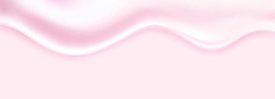 A pink liquid wave background with a white background vector