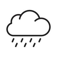Rain line icon. Cloud rain symbol for your web site design, logo, app, UI. vector