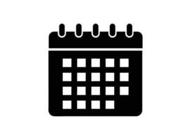Simple calendar icon for scheduling vector