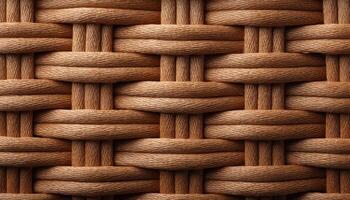 Textured woven basket fibers in natural light close-up photography home environment photo