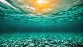 Tranquil underwater ripples ocean depths nature imagery serene environment peaceful perspective photo