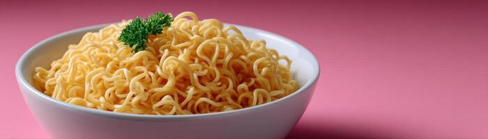 Minimalist ramen bowl with soft lighting culinary delight studio setting aesthetic appeal photo