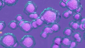 microbiology science background with viruses loop animated video