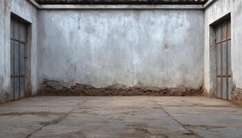 Industrial vintage backdrop abandoned space photography grunge setting wide angle textured aesthetic photo