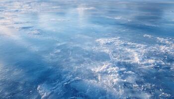 Delicate ice patterns on a frozen lake surface nature photography tranquil winter landscape photo
