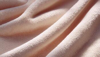 Close-up of towel fibers in natural morning light home environment textural photography photo