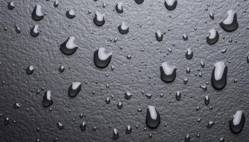 Subtle rain drops on grey cement wall texture urban environment low-resolution close-up photo