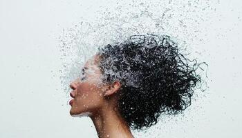 Dynamic water splash action outdoor location low-resolution image natural environment profile view photo