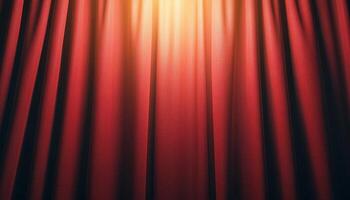 Sunlight silhouettes through curtain closeup indoor setting photography warm ambience photo