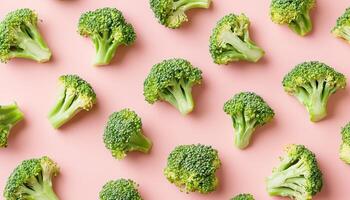 Healthy steamed broccoli and boiled chicken plate kitchen food photography bright top view photo