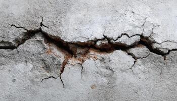 Cracked concrete texture close-up urban setting natural light detailed view for design inspiration photo
