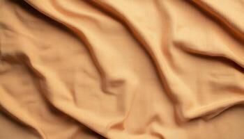 Natural wrinkles and shadows on linen cloth surface close-up low resolution textural beauty photo