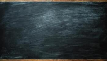 Dusty chalkboard surface with soft smudges classroom setting close-up creative inspiration photo