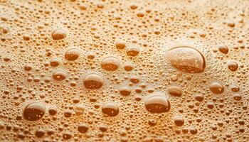 Closeup of water surface with bubbles natural environment macro photography photo
