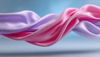 Floating pastel fabric in midair creative photography studio environment abstract concept photo