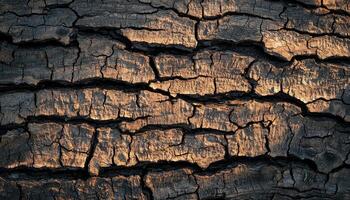 Raw logs sunlit contrast natural environment textured wood surface detailed view photo