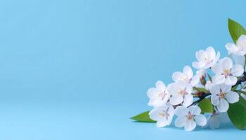 Spring blossoms of firefly nature's garden floral photography soft light green background photo