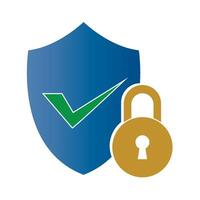 security protection icon illustration template vector