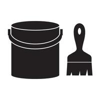 paint can illustration design template vector