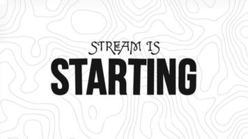 Stream is Starting, Stream Overlay Minimalist Loop for Live Streaming video