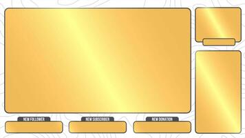 Intermission Stream Overlay Loop Minimalist, Animated Facecam, Live Chat And Alerts for Streaming video