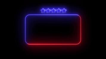 Animated Webcam Neon Frame for Live Streaming, Facecam Overlay Loop video