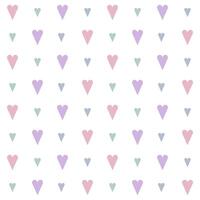 pastel hearts pattern vector