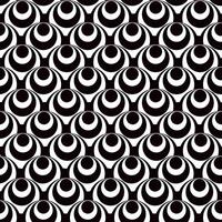 Abstract multiple black and white circles lined horizontally seamless pattern, minimalist simple hand drawn illustration, decorative monochrome texture, repeat ornament for textile, gift paper vector