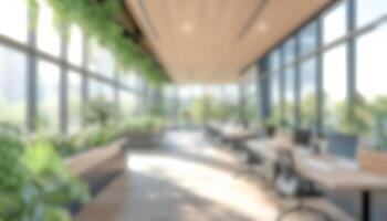 Blurred modern office conference photo
