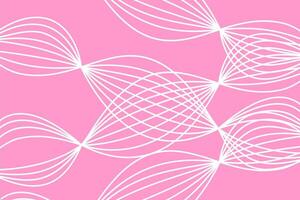 Geometric abstract design featuring white lines on a bright pink background for artistic expression vector