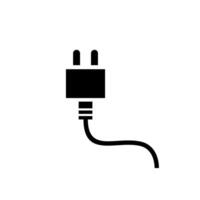 Electric plug illustration showing power connection concept in a minimalist design vector