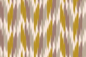 Ikat Pattern Design for Fabric. vector